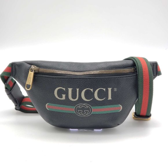 Gucci Handbags - Authentic Gucci Black Leather Belt Small Bag